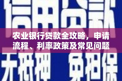 连云港农业银行贷款全攻略，申请流程、利率政策及常见问题解析