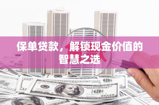 连云港保单贷款，解锁现金价值的智慧之选