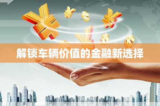 连云港解锁车辆价值的金融新选择