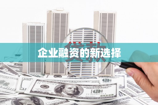 连云港企业融资的新选择
