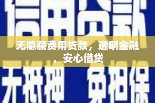 连云港无隐藏费用贷款，透明金融，安心借贷