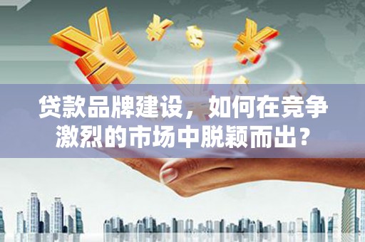 连云港贷款品牌建设，如何在竞争激烈的市场中脱颖而出？