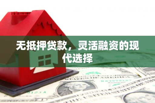 连云港无抵押贷款，灵活融资的现代选择