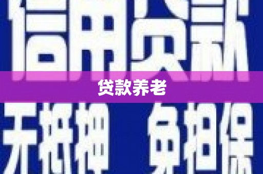 连云港贷款养老