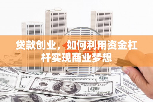 连云港贷款创业，如何利用资金杠杆实现商业梦想