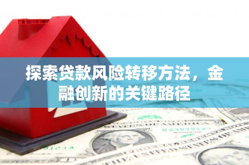 连云港探索贷款风险转移方法，金融创新的关键路径