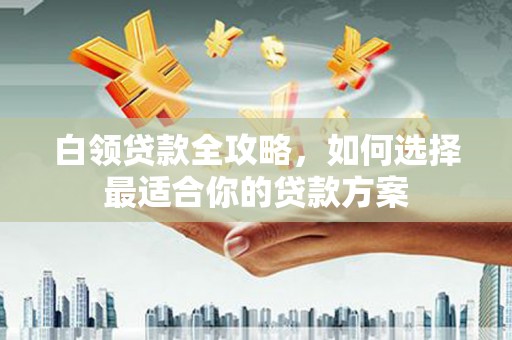 连云港白领贷款全攻略，如何选择最适合你的贷款方案