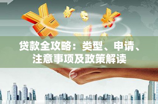 连云港贷款全攻略：类型、申请、注意事项及政策解读